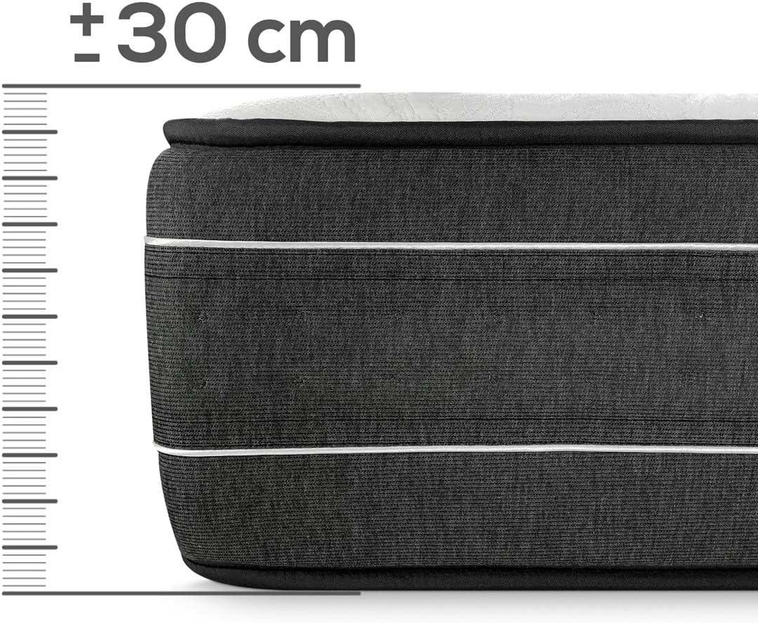 Somnia Descanso Materasso Medical Premium 105x190 Cm – Memory Foam 7 Zone, 4 Cm Di Viscoelastico, Antiallergico, Certificato Oeko-Tex, Fatto In Spagna
